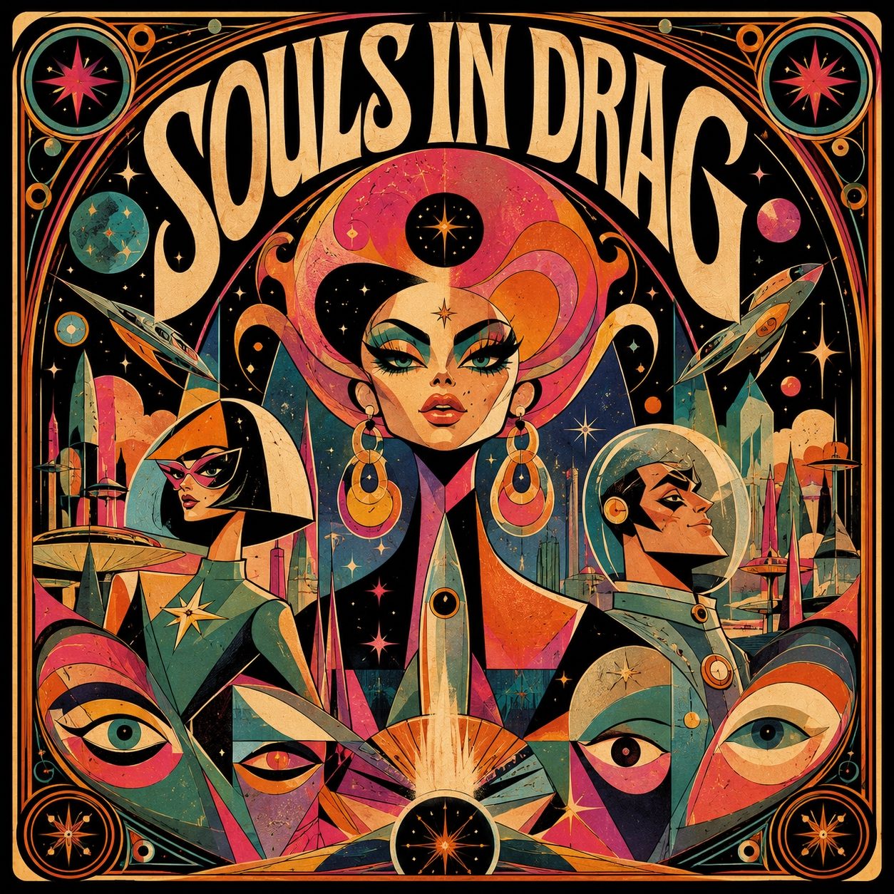 Souls in Drag poster art by Reccardi